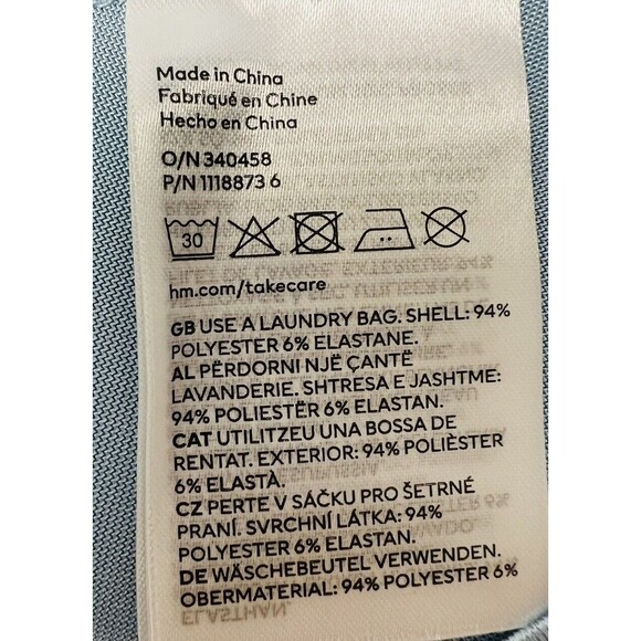 Womens H&M DIVIDED Baby Blue Slip Dress Size Small Read Description - Picture 6 of 6